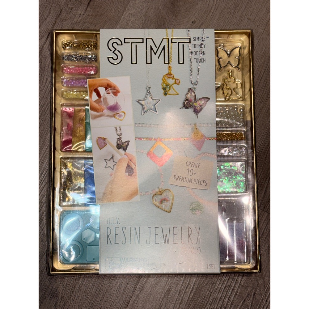 STMT DIY Resin Jewelry Studio Kit Create 10+ Premium Pieces New